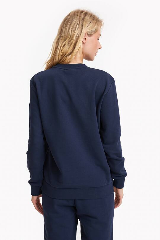 Organic cotton French terry crewneck sweatshirt 2 | Audimas