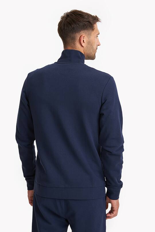 Organic cotton French terry full-zip sweatshirt 2 | Audimas