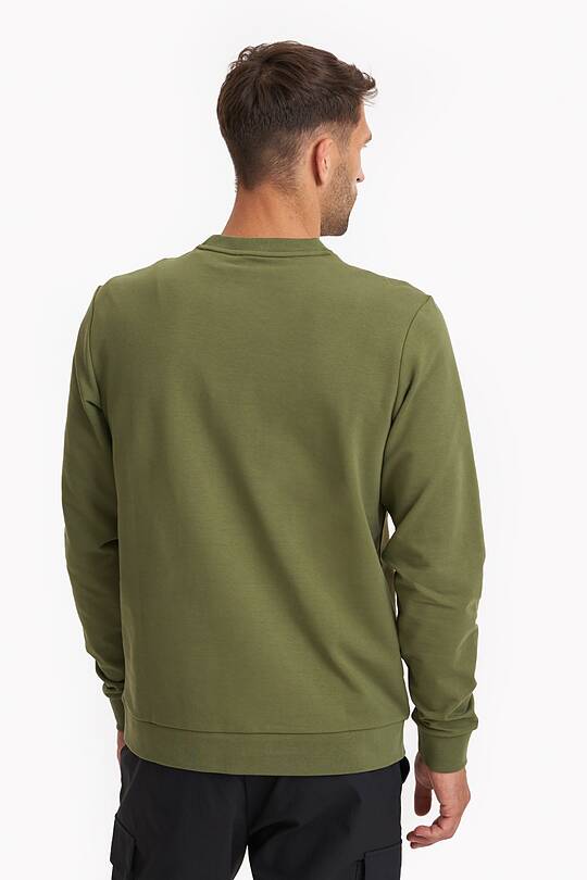 Organic cotton French terry crewneck sweatshirt 2 | Audimas