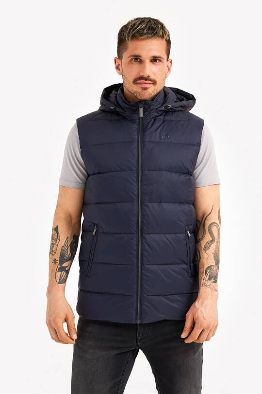 Down vest with detachable hood 1 | Audimas