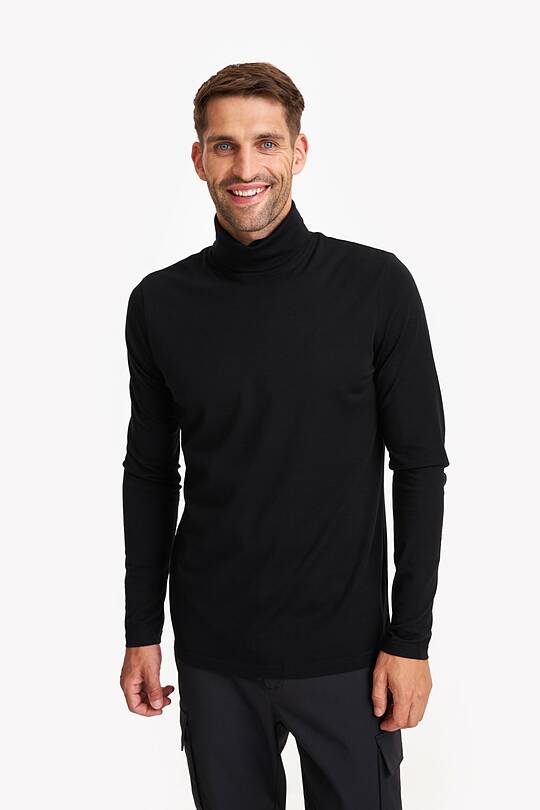 Merino wool long sleeve roll neck top 1 | Audimas