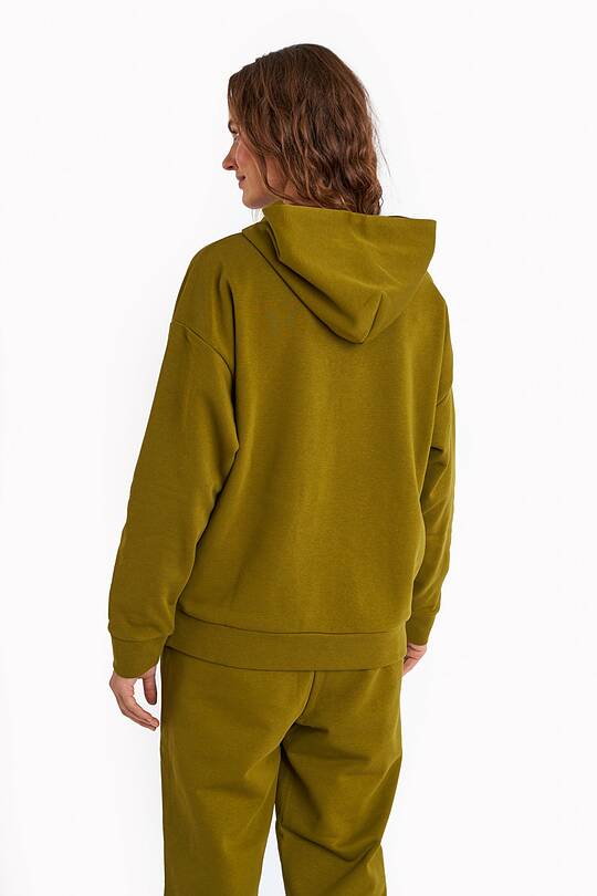 Organic cotton French terry hoodie 2 | Audimas