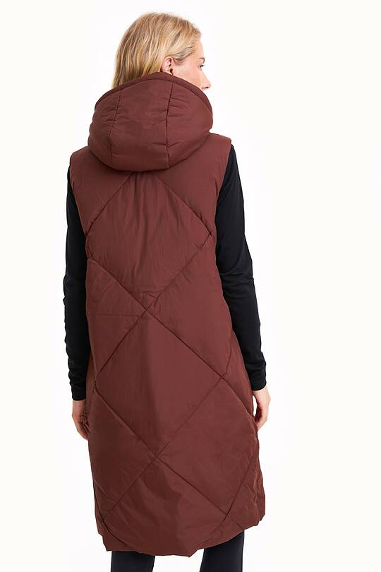 Long down vest  with detachable hood 2 | Audimas