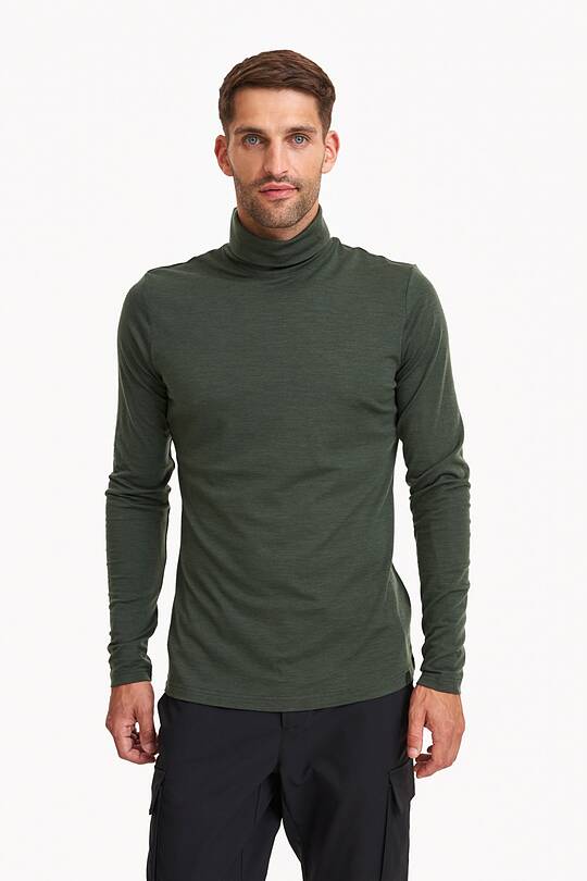 Merino wool long sleeve roll neck top 1 | Audimas