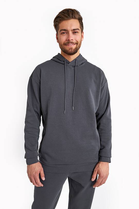 Organic cotton French terry hoodie 1 | Audimas