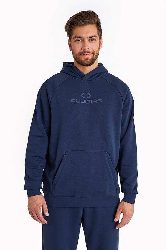 Organic cotton fleece hoodie 1 | Audimas