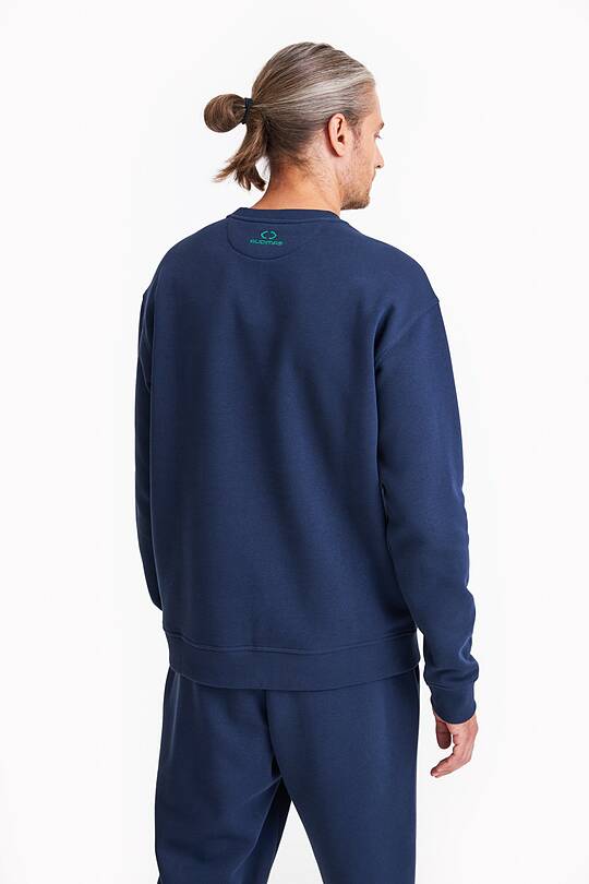Organic cotton fleece crewneck sweatshirt 2 | Audimas