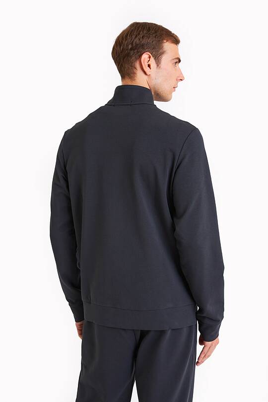 Organic cotton French terry full-zip sweatshirt 2 | Audimas