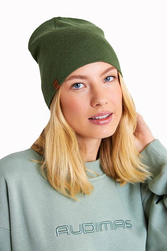 Knitted merino wool beanie 1 | Audimas