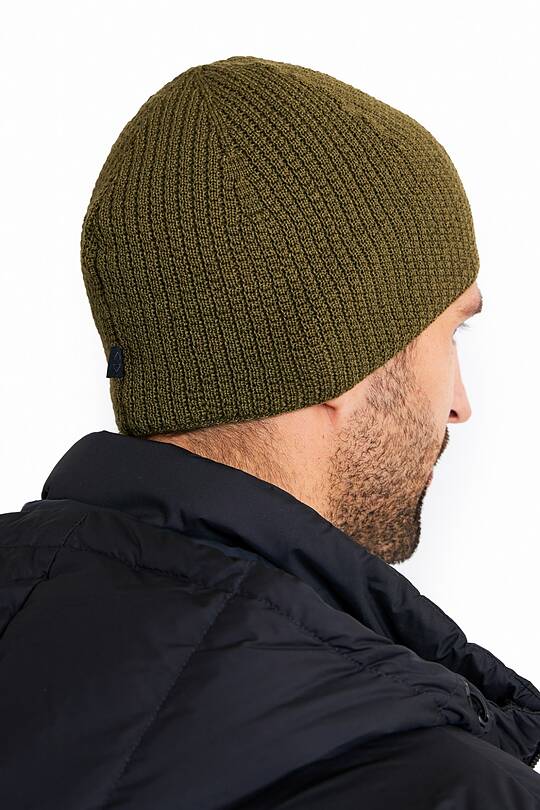 Merino wool beanie with braid pattern 2 | Audimas