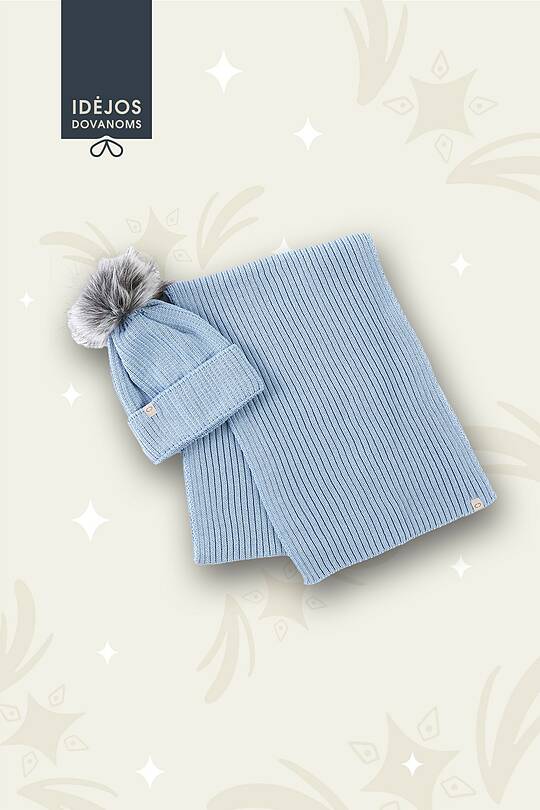Merino wool hat and scarf set 1 | Audimas