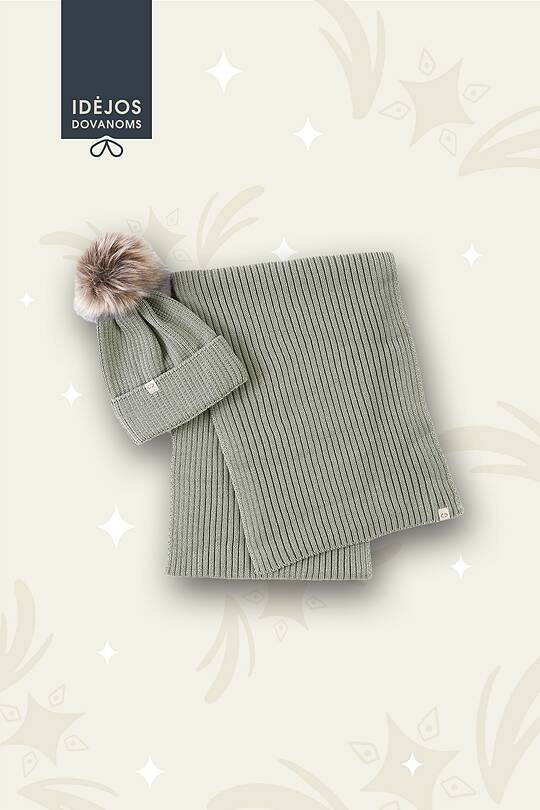 Merino wool hat and scarf set 1 | Audimas