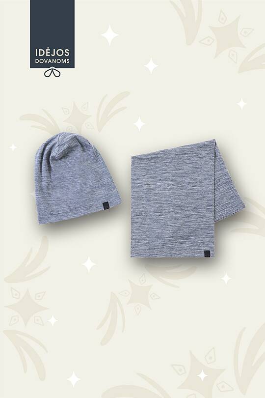 Merino wool hat and scarf set 1 | Audimas