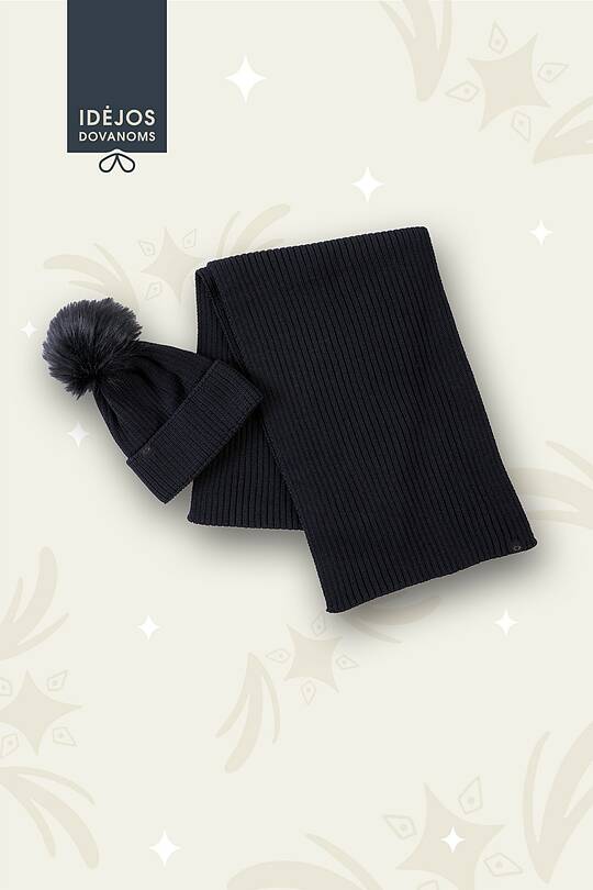 Merino wool hat and scarf set 1 | Audimas
