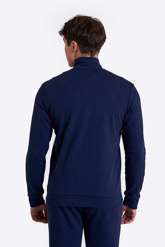 Cotton French terry full-zip sweatshirt 2 | Audimas