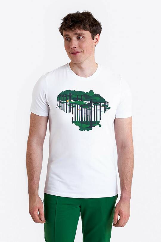 Short sleeves cotton T-shirt National forest 1 | Audimas