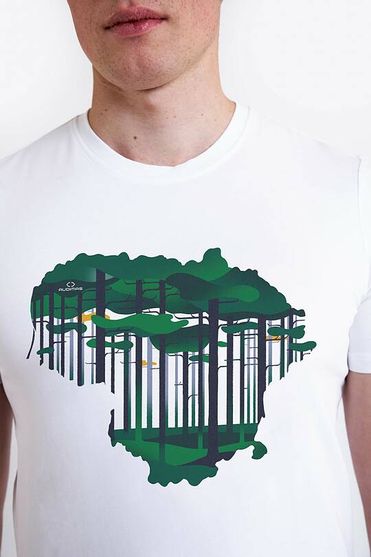 Short sleeves cotton T-shirt National forest 2 | Audimas