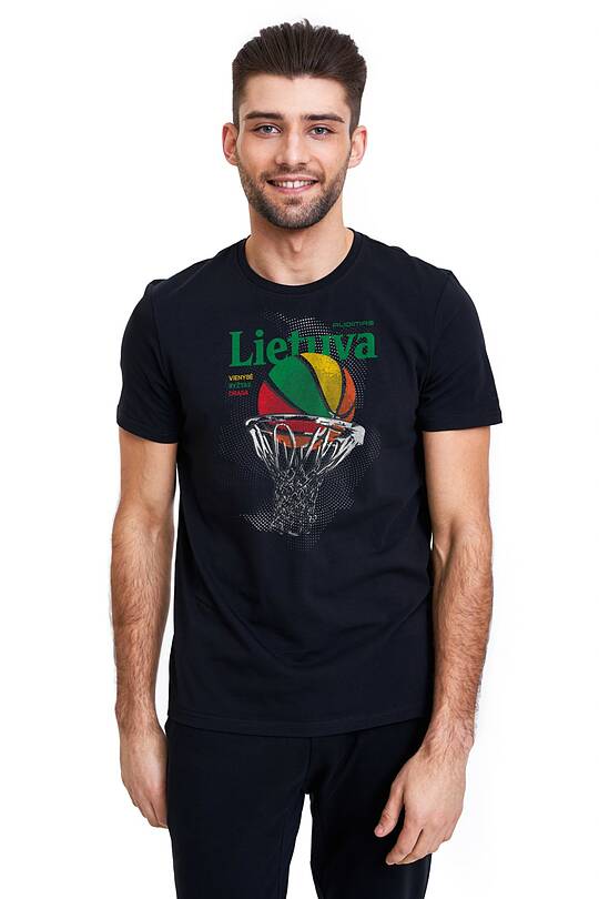Short sleeves cotton T-shirt Lithuania – the land of basketball 1 | Audimas