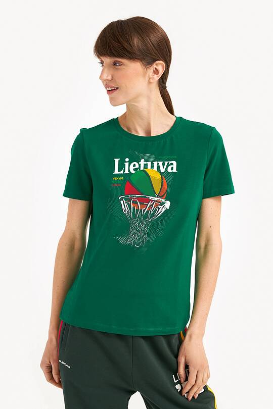 Short sleeves cotton T-shirt Lithuania – the land of basketball 1 | Audimas