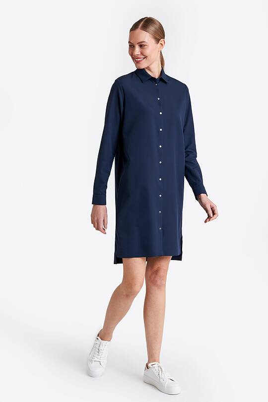 Woven fabric dress with long sleeves 1 | Audimas