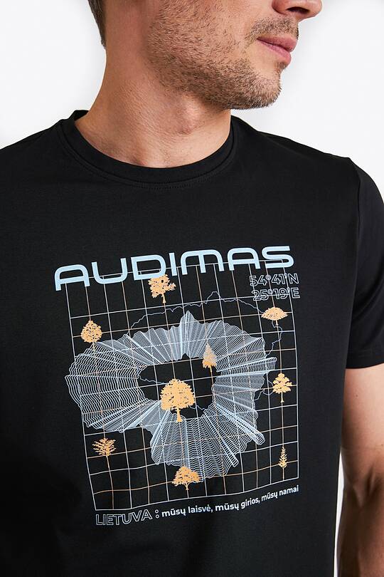 Short sleeves cotton T-shirt Lithuanian forests 2 | Audimas