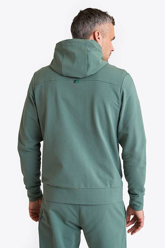 Organic cotton French terry full-zip hoodie 2 | Audimas