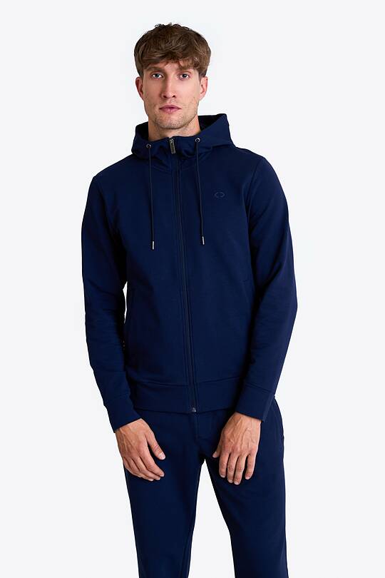 Cotton French terry full-zip hoodie 1 | Audimas