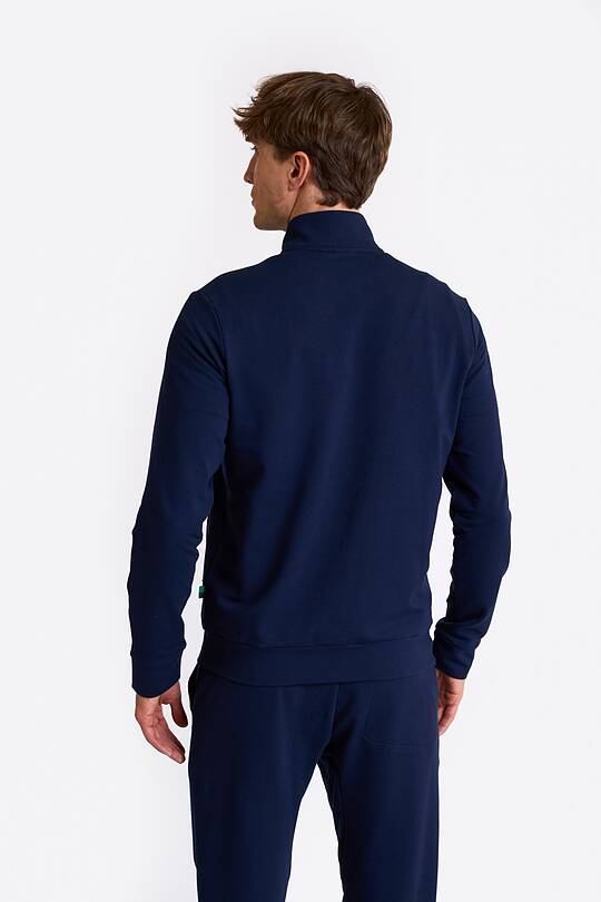 Cotton French terry full-zip sweatshirt 2 | Audimas