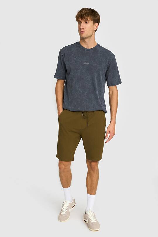 Stretch cotton French terry sweatshorts 1 | Audimas