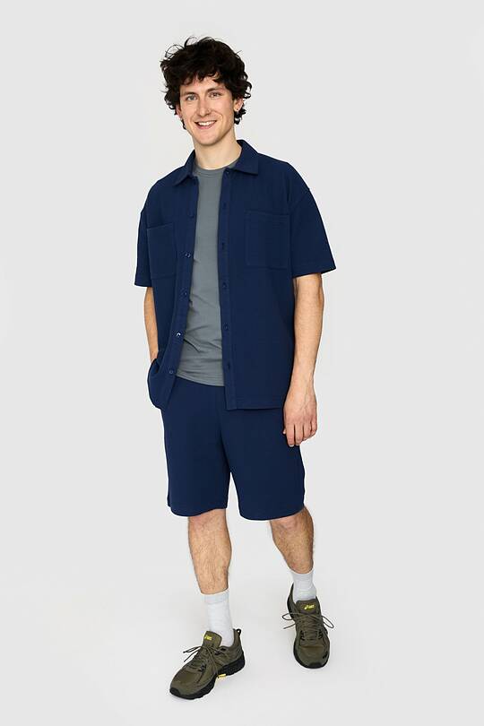 Textured waffle cotton sweatshorts 1 | Audimas