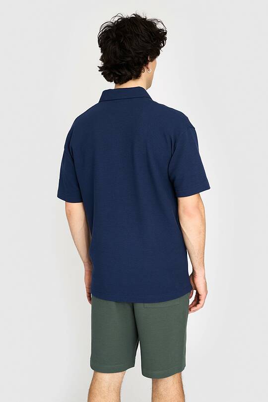 Textured waffle cotton SS shirt 2 | Audimas