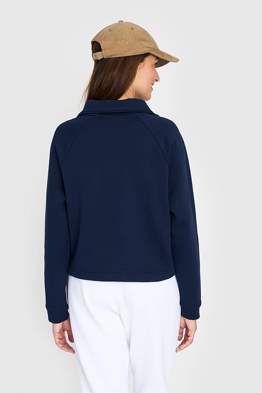 Cotton pique half-zip sweatshirt 2 | Audimas