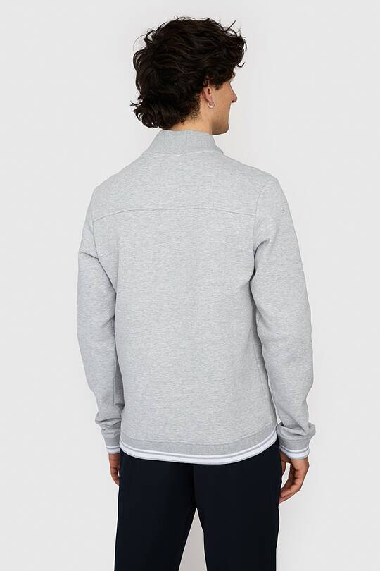 Cotton pique half-zip sweatshirt 2 | Audimas