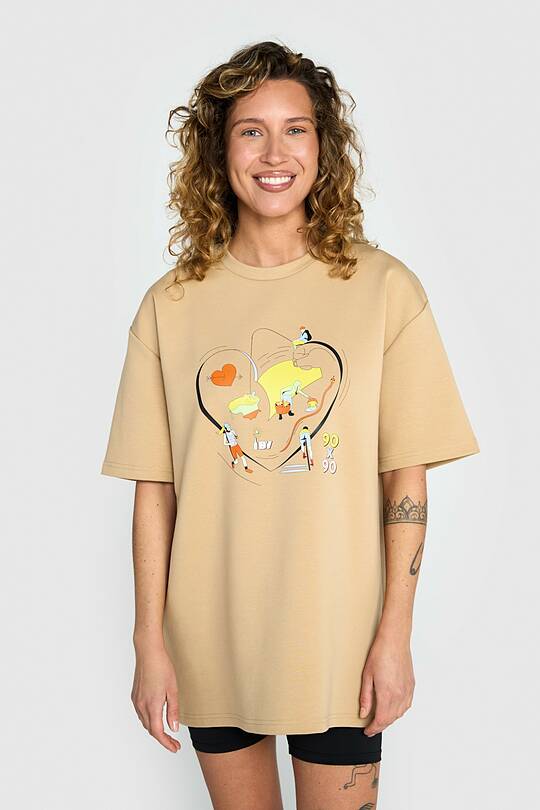 Short sleeves cotton T-shirt SUMMER OF MOVEMENT 90X90 1 | Audimas