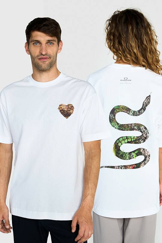 Short sleeves cotton T-shirt THE GRASS SNAKE 1 | Audimas