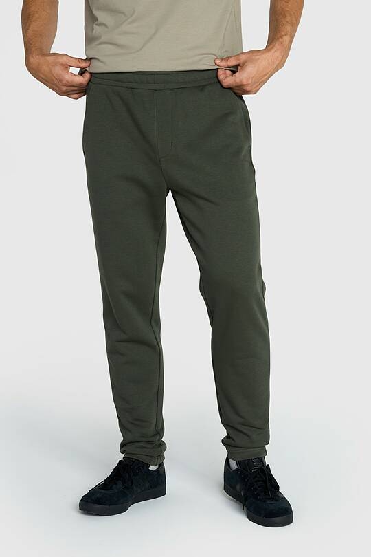 Cotton French terry tapered sweatpants 2 | Audimas