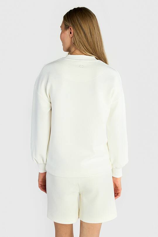 Textured crewneck sweatshirt with viscose 2 | Audimas