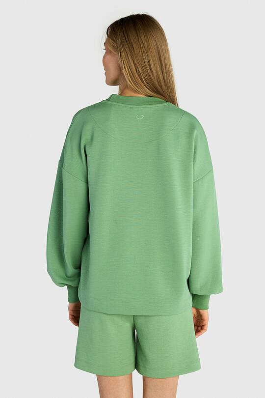 Textured crewneck sweatshirt with viscose 2 | Audimas