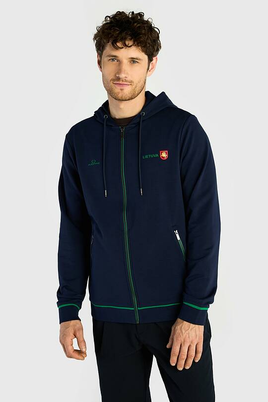 National collection cotton full-zip hoodie 1 | Audimas