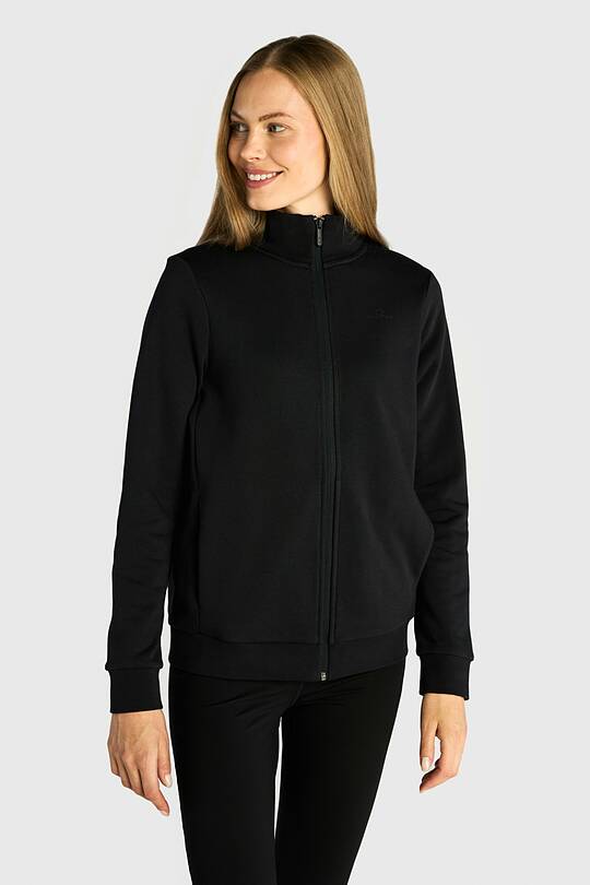 Cotton French terry full-zip sweatshirt 1 | Audimas