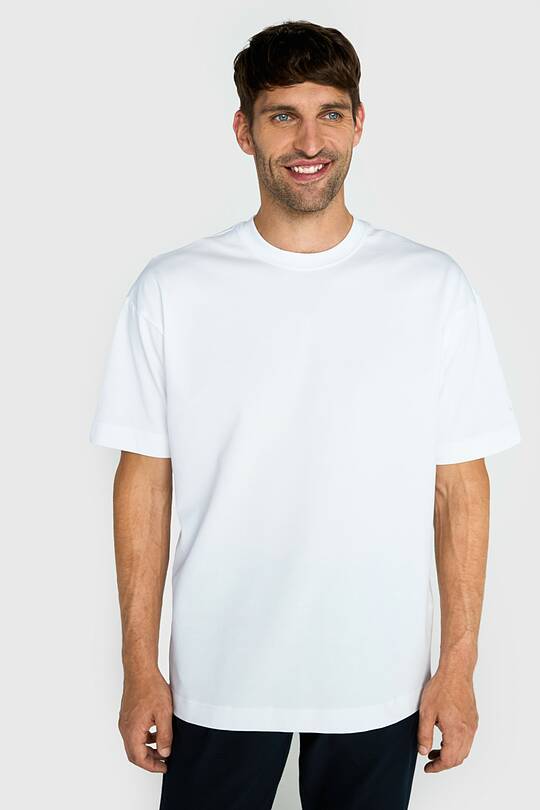 Oversized short sleeve cotton T-shirt 2 | Audimas