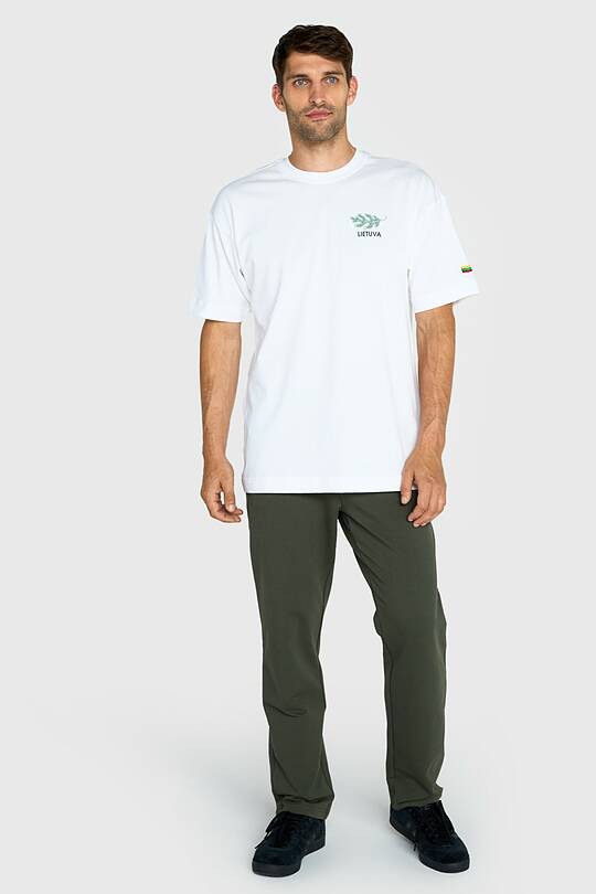 Straight cut cotton French terry sweatpant 1 | Audimas