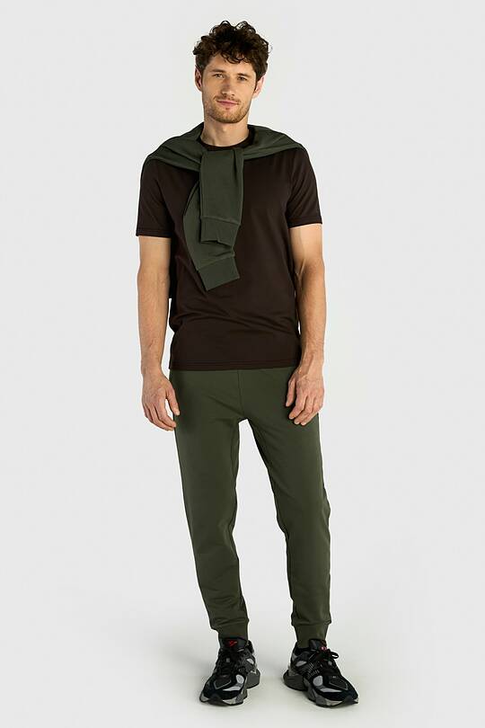 Tapered cotton French terry sweatpants 1 | Audimas