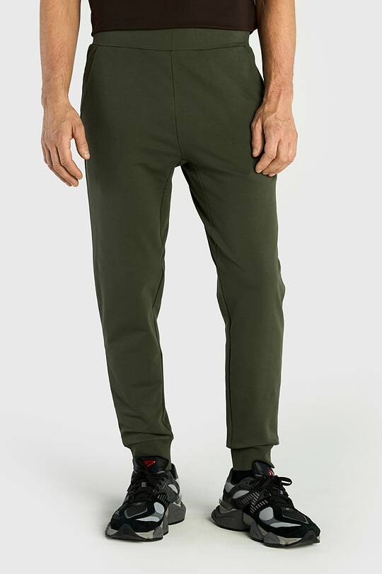 Tapered cotton French terry sweatpants 2 | Audimas