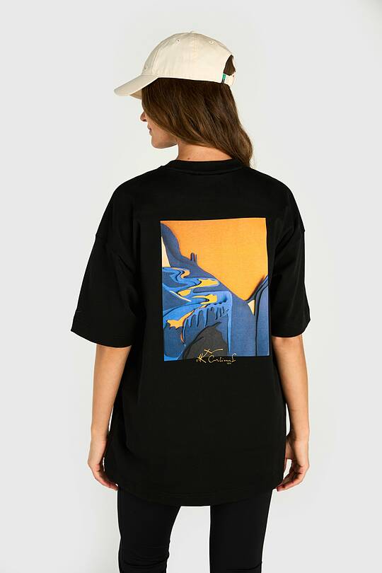 Short sleeves cotton T-shirt Mountain serpentines 1 | Audimas
