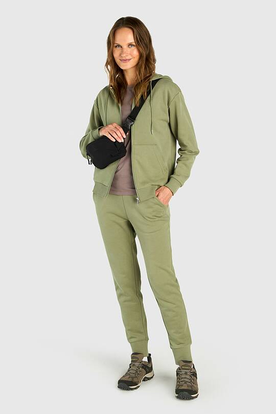 Peach-touch tapered fit cotton sweatpants 1 | Audimas