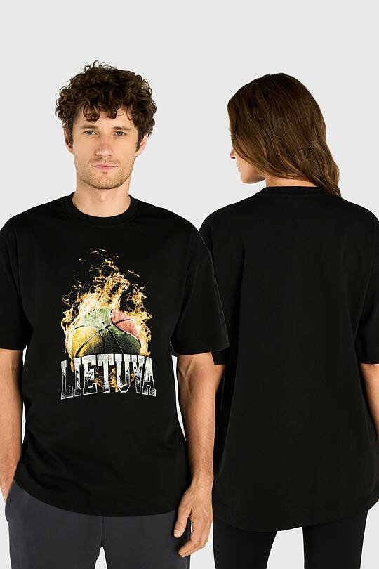 Short sleeves cotton T-shirt Control the Court! 1 | Audimas