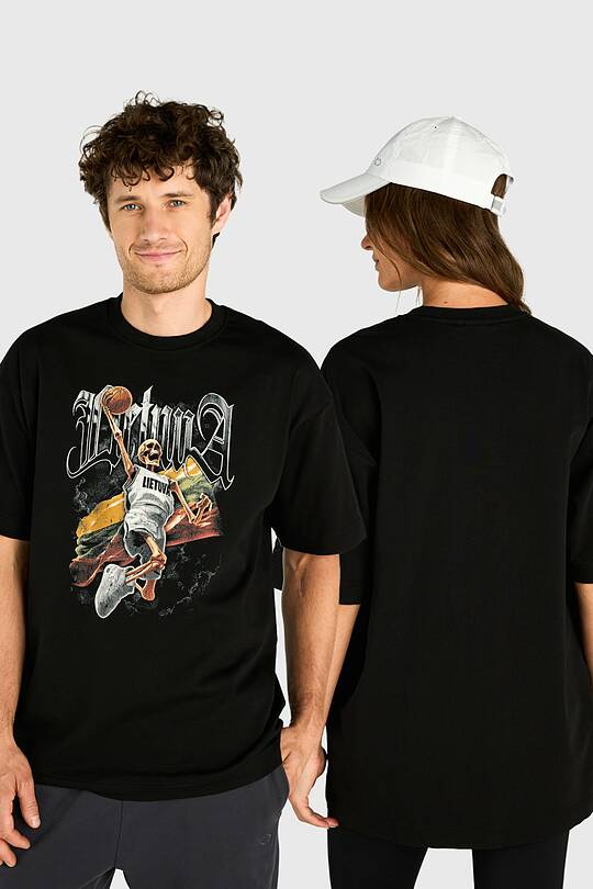 Short sleeves cotton T-shirt Nation of Basketball 1 | Audimas