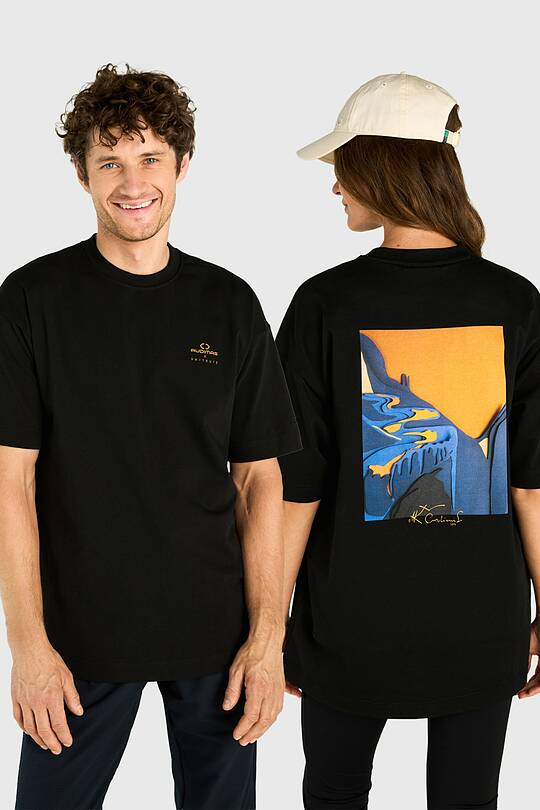 Short sleeves cotton T-shirt Mountain serpentines 1 | Audimas