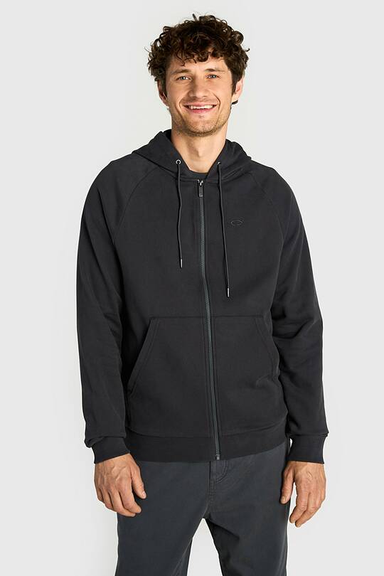 Cotton French terry full-zip hoodie 1 | Audimas